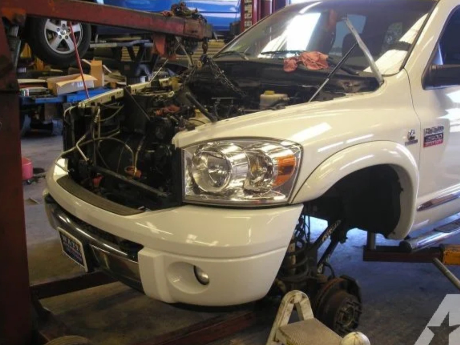 Black Ram-style diesel pickup typical of Cummins-powered work trucks